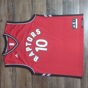 Adidas DeMar DeRozan Red Toronto Raptors #10 Jersey Size Large